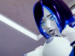 Artificial Intelligence Maid Demi Serves Big Cock in 3D Oral Action