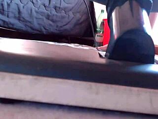 Cleaning Lady Masturbates With Vacuum Before Floor Work