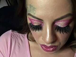 bleubrutalrose takes huge bbc! miss pink can't resist this wild doggystyle action with toys and lingerie!