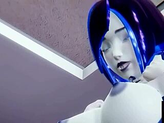 Artificial Intelligence Maid Demi Serves Big Cock in 3D Oral Action