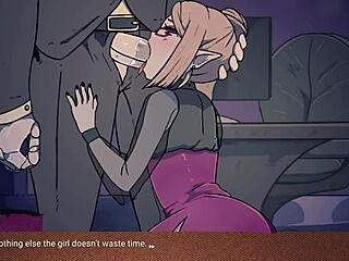 Hardcore action after work with big tits and furry