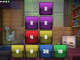 Wow! Witch sucks Steve's huge cock in Hornycraft parody!