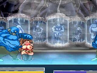 Final Fuck Hentai Game Pornplay Ep 5 Blue Slime Monster Rough Anal Fucking