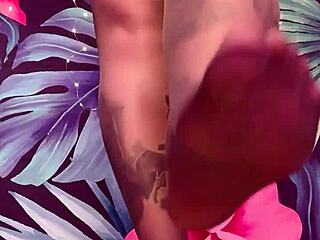 Teasing in Pantyhose and Latex Dress—Can You Handle Her Curves? Watch This Milf Strip and Rip Clothes!