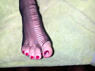 Imagine Creamy Cumshot On Stockings Covering Those Teasing Toes. Feet That Beg For Attention In Silk.