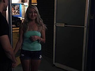 Roughfucked Babe Sprayed With Cum In Public Bondage Scene