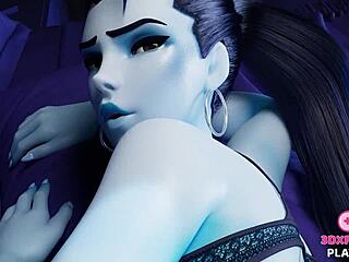 Damn! Overwatch Widowmaker Fucked Hard in Every Hole of Her Body!