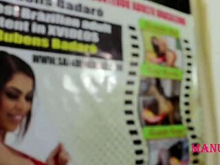 Wow, check bastidores with Manu Fox and Lady Milf in steamy backstage action with Rubens Badaró!