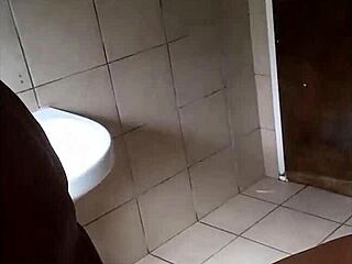 Cuzin bangs her hard in bathroom, full action!