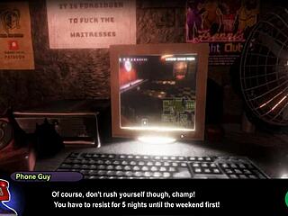 Fap Nights At Frennis动漫游戏1：员工操机械脱衣舞娘被反肛炒鱿鱼