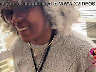 Watch me flash my pierced nipples in the elevator!