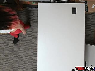 shoplifting teen 18+ fucks to escape punishment