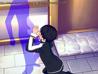 Sword Art Online Yaoi Kirito gets blowjob cumshot in mouth Japanese anime gay 😏