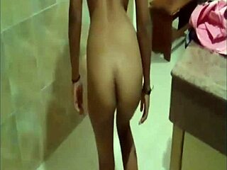 i fucked this cute girl in a public bathroom, loved her sucking my dick and creampie