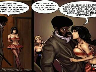 Escorts and lawmen collide in this hentai video
