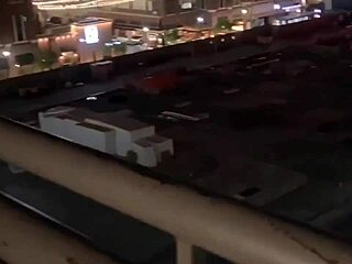 Sexy Jasmine Banks enjoys balcony sex, deepthroat and outdoor fun with black guy