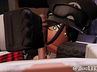 i got an aggressive happy ending at home, rough handjob and deepthroat on tits