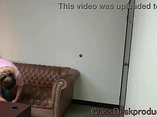 yavett's audition on the sofa with glass desk productions