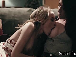 therapist tricks patients into rough lesbian garage bondage 😈