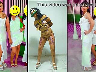 Esclava Samanta Tied Up, Humiliated, and Spanked After Gala Party Night