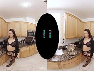 Nicole Sage Skips Cleaning for Hardcore Vrhush Fucking in Stockings