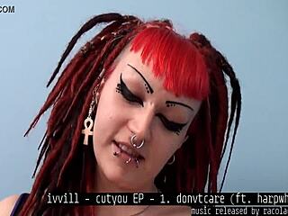 ivvill's femdom bitch humiliates lame music