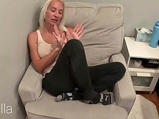 Scared Stepmom Comforts Step Son with Deepthroat and Creampie