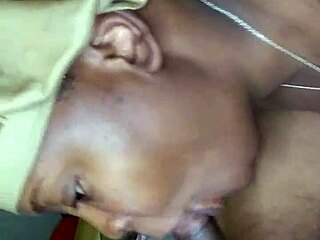 Big cock ebony bonnet gets his cock sucked