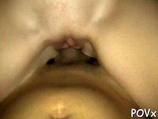 I feel the butt licking and gaping as a European teen gets anally banged.