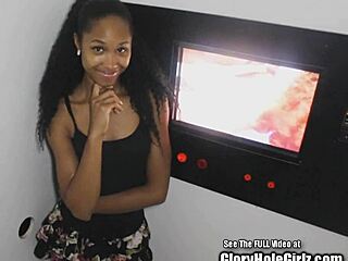 perfect black chick, suck and fuck at glory hole now!