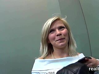 glamorous czech sweetie tempted in supermarket