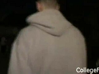 An amateur teen slut fingers her shaved pussy alone at home.