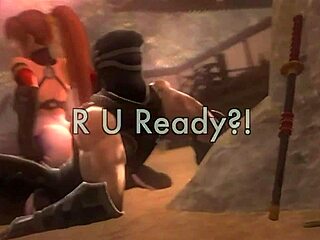 kunoichi battles monsters in hardcore action - med94