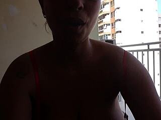 sitting in my best friend's high-rise apartment