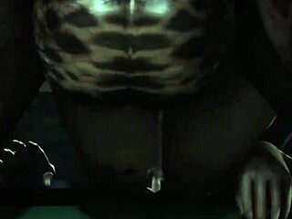 kunoichi battles monsters in hardcore action - med94