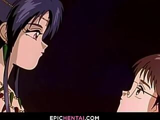 Muff diving and pussy licking in an animated video