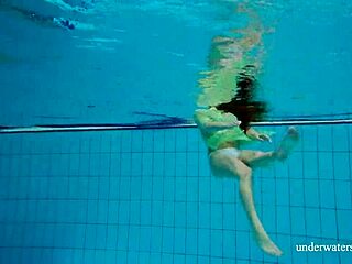 russian blonde nina mohnatka with small 18+ tits swimming