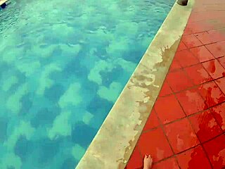 Latina Milfs Licking and Eating Pussy in the Pool with Toys and Cum