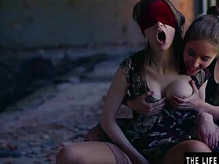 Watch this bdsm beauty masturbate with wrists and ankles chained