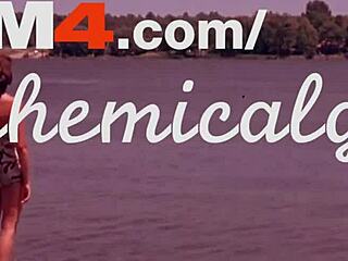 chemical girl interview on webcam with casting and blonde glasses