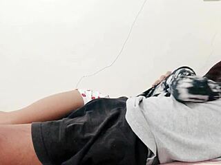 My best friend's girlfriend gets a rough anal massage