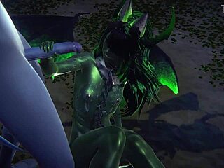 毛茸茸Yaoi龙和狸猫娘娘腔变装在公园性爱