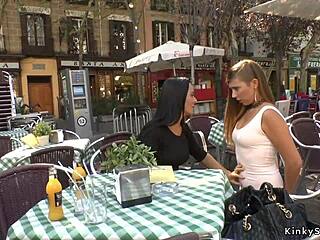 Bizarre group fetish scene with exhibitionists and anal play