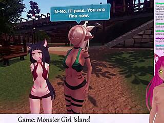 Vtuber plays monster girl island part 1.