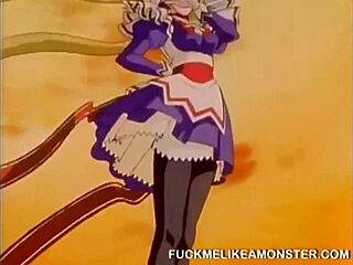 Kinky Anime Hottie Kissing and Fucking Wildly in Japanese Fetish Scene. Monster Action Unfolds!