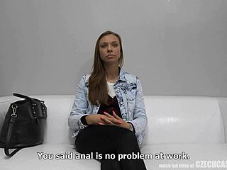 Cute Czech Amateur Girl In Reality Interview