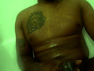 Solo BBC Shower Masturbation with Anal Plug and Cock Ring Until Cum