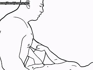 black twink gets bareback fucked by colombian cock in animation