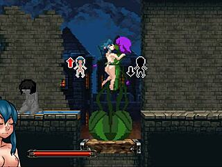 succubus futanari cums twice in zombie girls