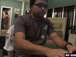 Ashli orion rides cock while boyfriend watches